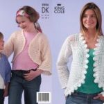 King Cole Pattern 2826 Girls & Ladies DK Crochet Bolero