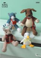 King Cole Pattern 3000 Toy Animal Pattern