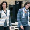 King Cole Pattern 3059 DK Sweater, Waistcoat & Scarf