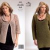 King Cole Pattern 3093 Ladies Crochet Cardigan & Sweater