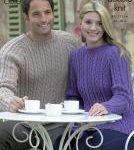King Cole Pattern 3129 Wishbone Rib Sweater
