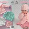 King Cole Pattern 3136 Comfort Aran Coat, Dress, Sweater & Hat