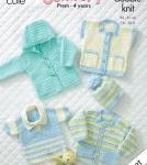 King Cole Pattern 3151 Crochet DK Baby Garments