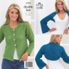 King Cole Pattern 3178 DK Crochet Boxy Cardigan & Shrug