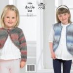 King Cole Pattern 3226 DK Girl's Waistcoat & Cropped Cardigan