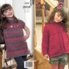 King Cole Pattern 3342 Girls Aran Jacket & Dress