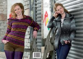 King Cole Pattern 3370 Riot Chunky Sweater & Coat