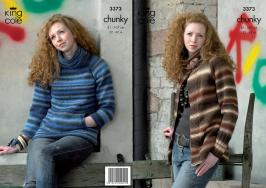 King Cole Pattern 3373 Riot Chunky Jacket & Sweater