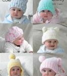 King Cole Pattern 3391 Chunky Hats