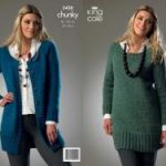 King Cole Pattern 3438 Chunky Sweater & Cardigan