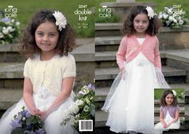 King Cole Pattern 3547 Galaxy DK Girl's Boleros