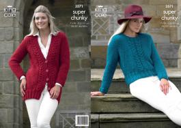 King Cole Pattern 3571 Super Chunky Ladies Jacket & Sweater