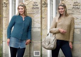 King Cole Pattern 3572 Super Chunky Ladies Jacket & Sweater