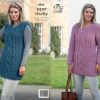 King Cole Pattern 3573 Super Chunky Ladies Sweaterdress & Slipover