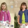 King Cole Pattern 3748 Opium Girls Cardigans