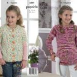 King Cole Pattern 3891 Sweater & Cardigan Popsicle  *Limited stock of yarn left*