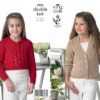 King Cole Pattern 3902 Girls Cardigans