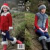 King Cole Pattern 4057 Jacket, Gilet, Boot Toppers, Hat & Headband