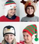 King Cole Pattern 4113 DK Chunky Childrens Novelty Hats