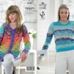 King Cole Pattern 4183 Opium Sweater & Cardigan