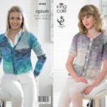 King Cole Pattern 4184 Opium V and Round Neck Cardigans