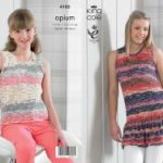 King Cole Pattern 4185 Opium Summer Tops with and without Frill