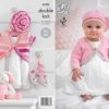 King Cole Pattern 4193 Cherish & Cherished DK Baby Cardies & Beret ' Easy Knit'