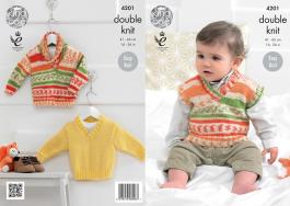 King Cole Pattern 4201 Cherish & Cherished DK Baby Boys Sweaters & Tank Top