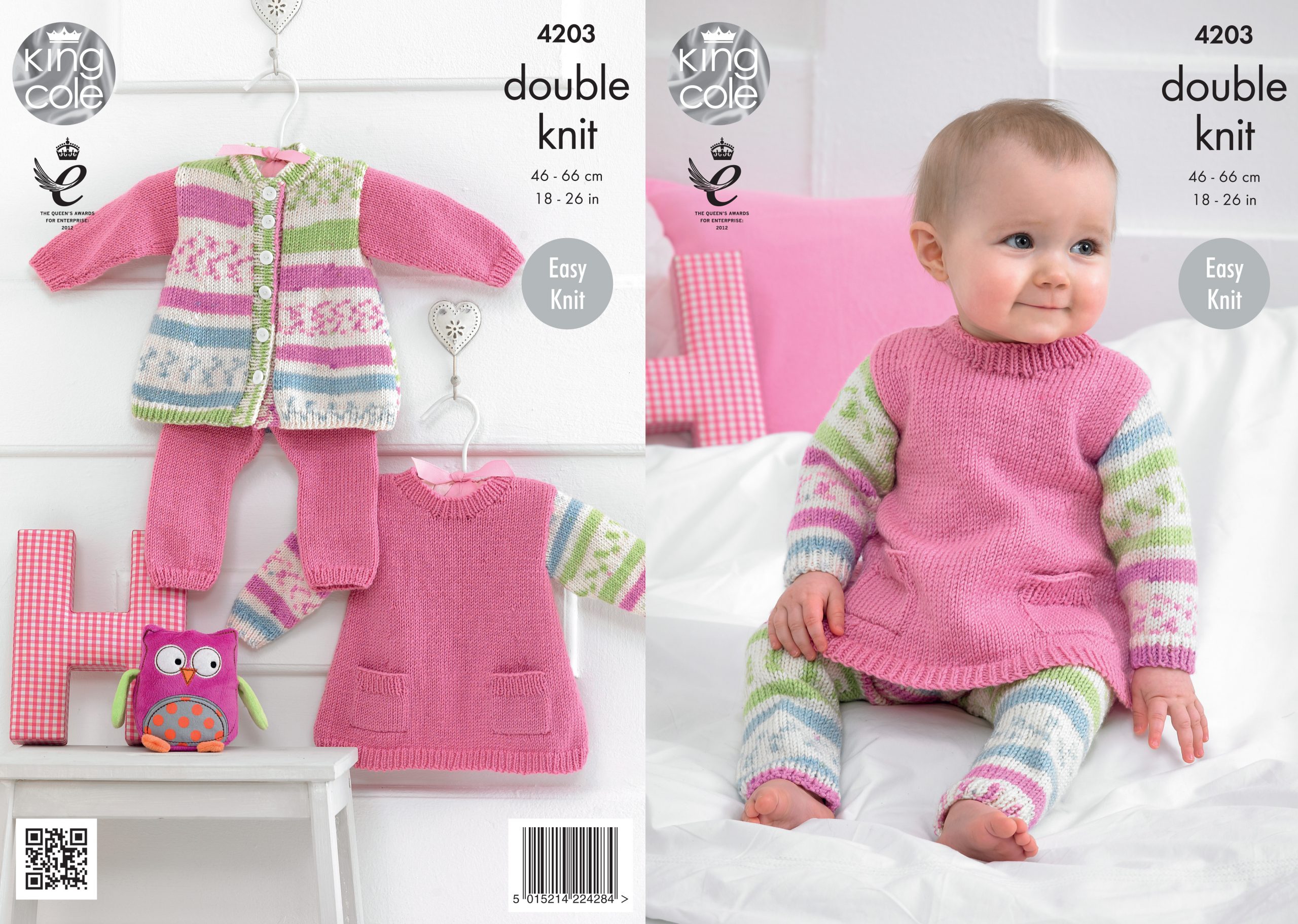 King Cole Pattern 4203 Cherish & Cherished DK Tunic, Cardigan & Leggings