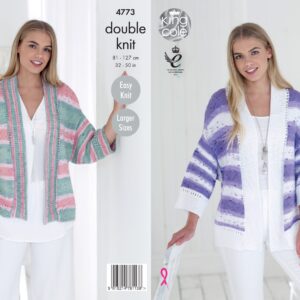 King Cole Pattern Cottonsoft Crush 4773 Ladies Cardigans