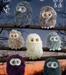 King Cole Pattern 9024 Luxe Fur Owls