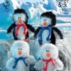 King Cole Pattern 9025 Tinsel Penguin Family