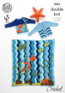 King Cole Pattern 9026 Under the Sea  Crochet