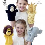 King Cole Pattern 9027 Animal Hand Puppets