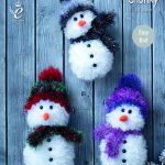 King Cole Pattern 9030 Tinsel Chunky Snowmen