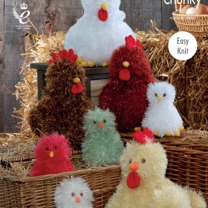 King Cole Pattern 9064 Tinsel Hens & Chicks