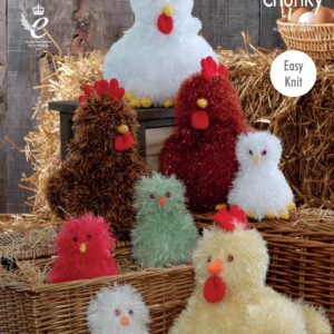 King Cole Pattern 9064 Tinsel Hens & Chicks