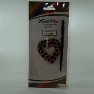 KnitPro Shawl Pin Exotica Wood Cupid (in Horn)