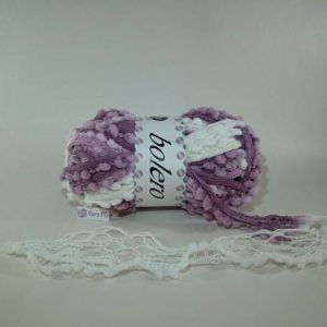 Designer Yarns Bolero 10 White & Lilac  RRP £5.95