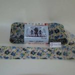 Tecido Trico by Circulo Tan and Blue Floral Print  RRP £11.99