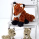King Cole Pattern 9110 Fox Knitted in Tinsel Chunky