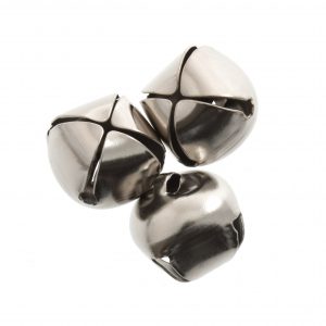 Trimits Bells: Jingle 15mm Silver 4 Pack