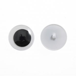 Trimits Toy Eyes Sew on Googly 15mm Black 8 Pack