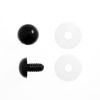 Trimits Toy Eyes Solid 12mm Black 6 Pack