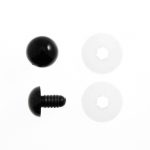 Trimits Toy Eyes Solid 12mm Black 6 Pack