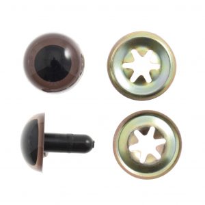 Trimits Toy Eyes Teddy 15mm Brown 4 Pack