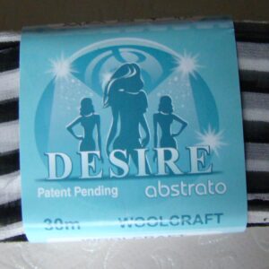 Woolcraft Desire Abstrato 106 Black & White Stripe  RRP £11.99