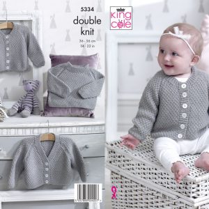 King Cole Pattern 5334 DK Cardigans & Sweater
