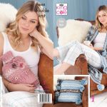 King Cole Pattern 5655 Fjord DK Cushion, Throw, Tea Cosy & Hot Water Bottle Cover Easy Knit