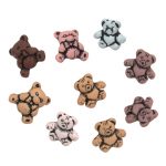 Trimits Novelty Buttons Teddy Bears Pack of 9 Code B
